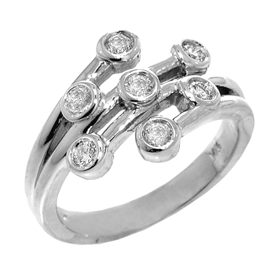 View 14K White  or  Yellow  Gold<BR>  Diamond Ring