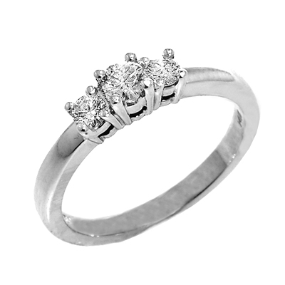 View 14K White  or  Yellow  Gold<BR>  Diamond Ring