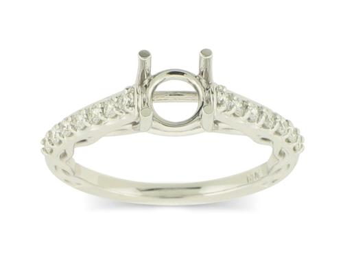 View 14K White  Gold<BR>  Diamond Ring