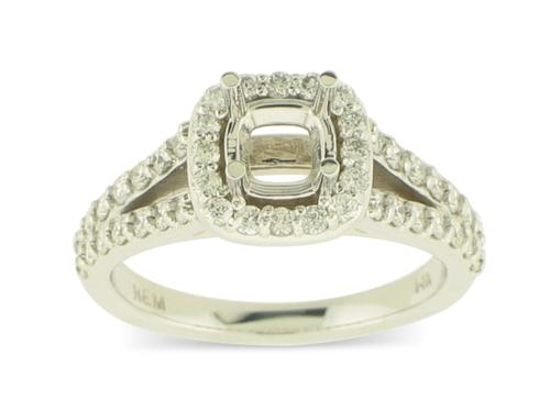 View 14K White  Gold<BR>  Diamond Ring