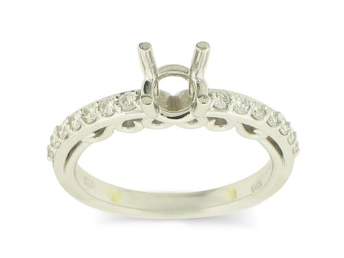 View 14K White  Gold<BR>  Diamond Ring