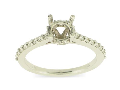 View 14K White  Gold<BR>  Diamond Ring