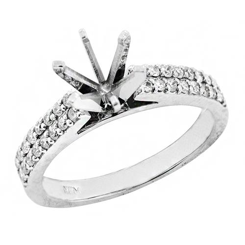 View 14K White  or  Yellow  Gold<BR>  Diamond Ring
