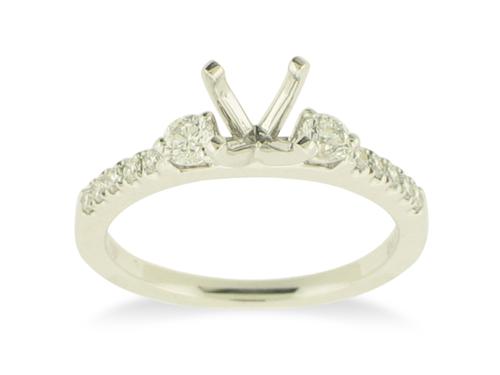 View 14K White  or  Yellow  Gold<BR>  Diamond Ring