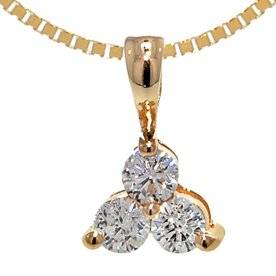 View 14K White  or  Yellow  Gold<BR>  Diamond Pendant