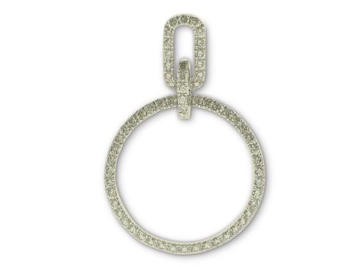 View 14K White  or  Yellow  Gold<BR>  Diamond Pendant