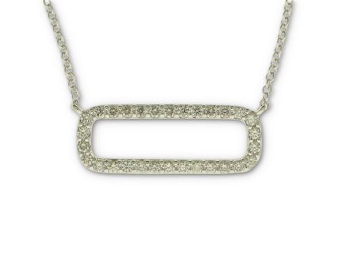 View 14K White  or  Yellow  Gold<BR>  Diamond Pendant