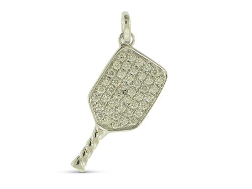 View 14K White  or  Yellow  Gold<BR>  Diamond Pendant