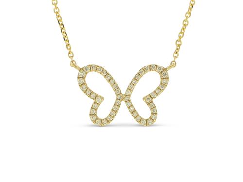 View 14K White  or  Yellow  Gold<BR>  Diamond Pendant