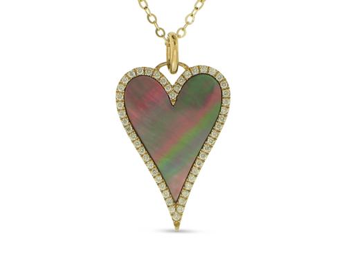 View 14K Yellow  Gold<BR>  Diamond Pendant