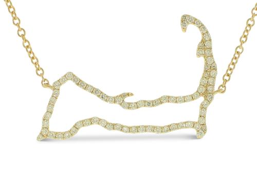 View 14K White  or  Yellow  Gold<BR>  Diamond Pendant