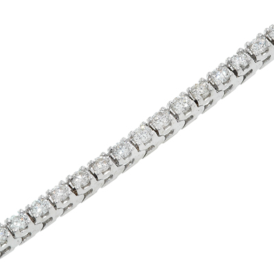 View 14K White  or  Yellow  Gold<BR>  Diamond Bracelet