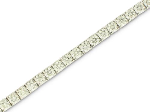 View 14K White  or  Yellow  Gold<BR>  Diamond Bracelet