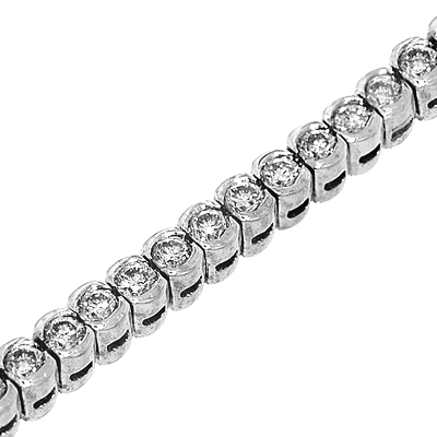 View 14K White  or  Yellow  Gold<BR>  Diamond Bracelet