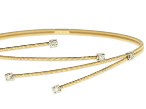 View 14K Two-tone<BR> Diamond Bracelet