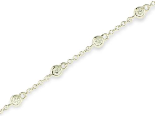 View 14K White  or  Yellow  Gold<BR>  Diamond Bracelet