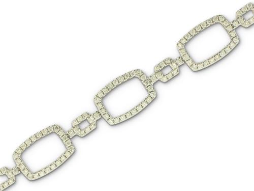View 18K White  or 18k Yellow  Gold<BR>  Diamond Bracelet