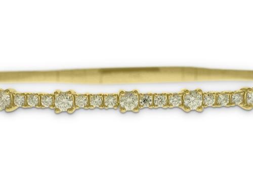 View 14K White  or  Yellow  Gold<BR>  Diamond Bracelet
