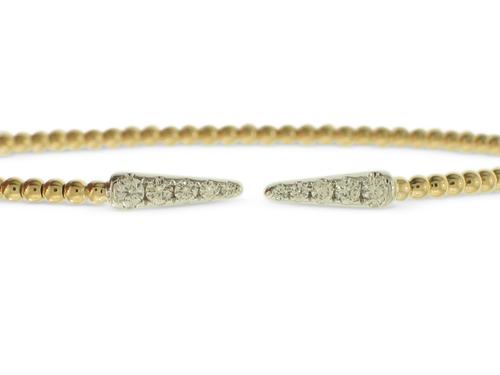 View 14K Two-tone<BR> Diamond Bracelet