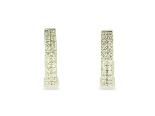 View 14K White  or  Yellow  Gold<BR>  Diamond Earrings
