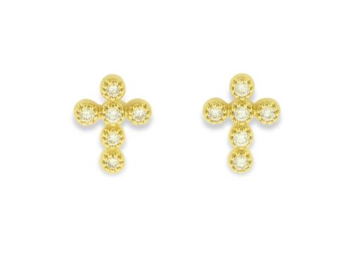 View 14K White  or  Yellow  Gold<BR>  Diamond Earrings