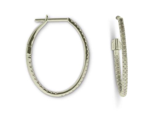 View 14K White  or  Yellow  Gold<BR>  Diamond Earrings