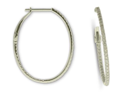 View 14K White  or  Yellow  Gold<BR>  Diamond Earrings
