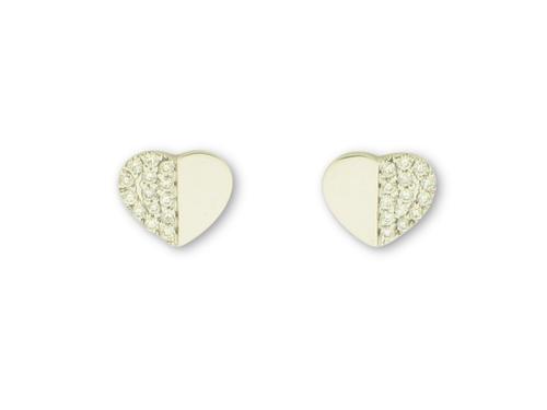 View 14K White  or  Yellow  Gold<BR>  Diamond Earrings