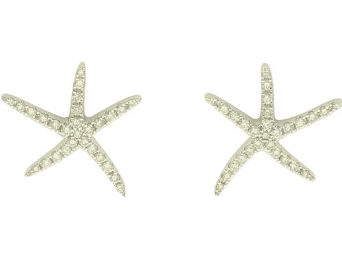 View 14K White  or  Yellow  Gold<BR>  Diamond Earrings