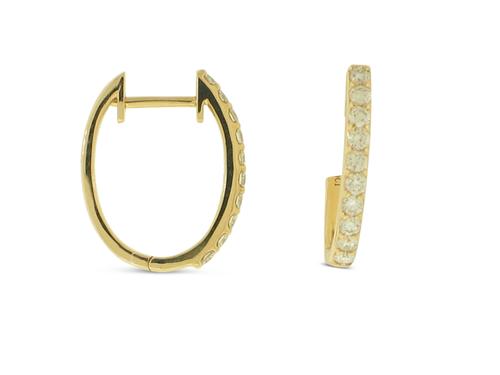 View 14K White  or  Yellow  Gold<BR>  Diamond Earrings
